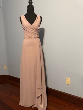 NWT TFNC Blush Wrap Maxi Dress